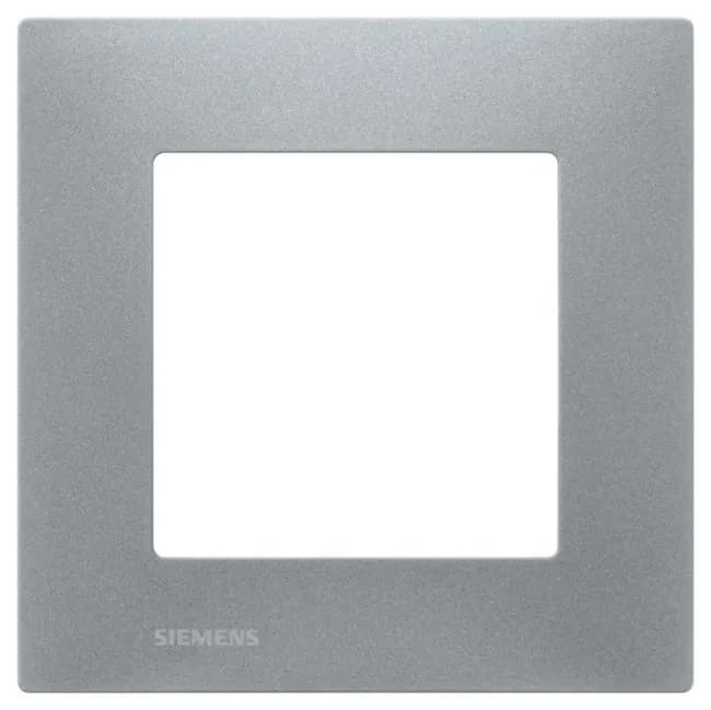 Image principale de Plaque simple Siemens Delta Viva, design contemporain, 9 coloris, plaques réversibles, garantie 2 ans, prises protégées enfants