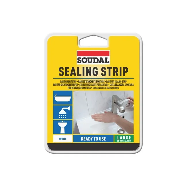 Image principale de Sealing strip - Bande d'étanchéité autocollante - Soudal - 38 mm x 3,35 m