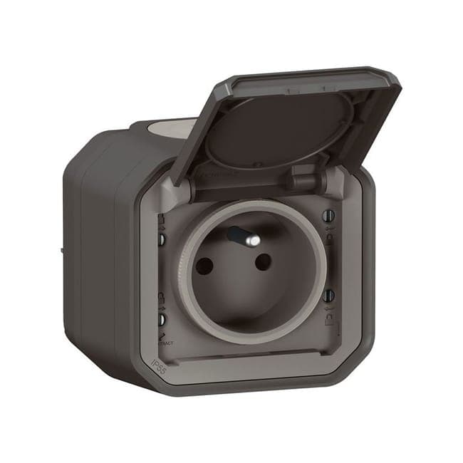 Image principale de PLEXO PRISE 2P T ANTHRACITE COMPLET LEGRAND - 070027