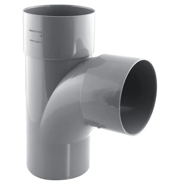 Image principale de Culotte PVC évacuation 87° mâle/femelle Ø100