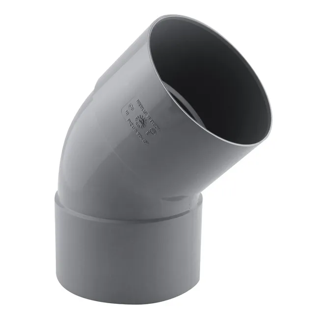 Image principale de Coude PVC évacuation 45° femelle/femelle Ø100