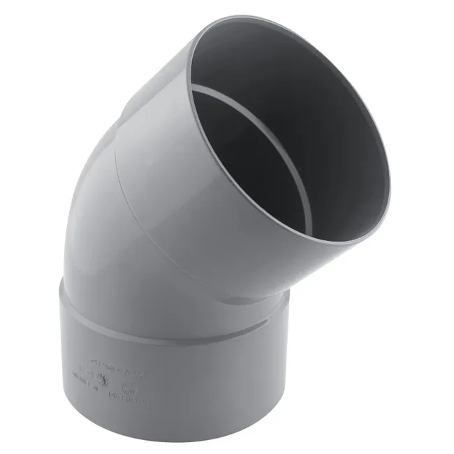Image principale de Coude PVC évacuation 45° femelle/femelle Ø125