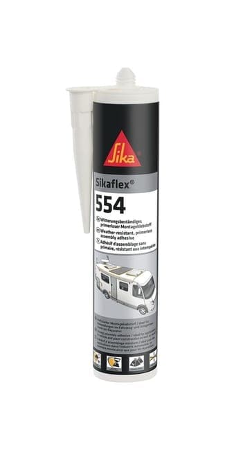Colle de Montage Élastique Sika Sikaflex®-554 Noir 300 ml - Solution Idéale pour Assemblages Industriels