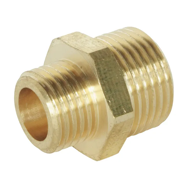 Image principale de Mamelon laiton brut à visser - Réduit Double Mâle 12/17 -8/13