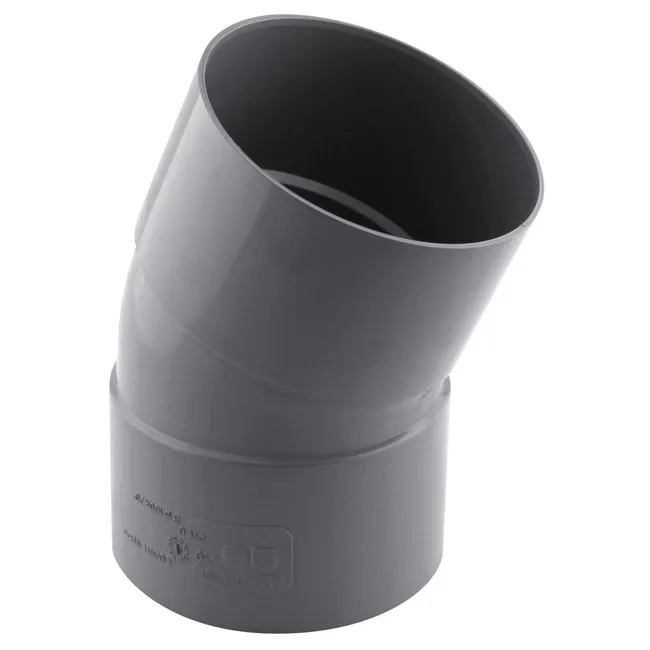 Image principale de Coude PVC évacuation 20° femelle/femelle Ø100