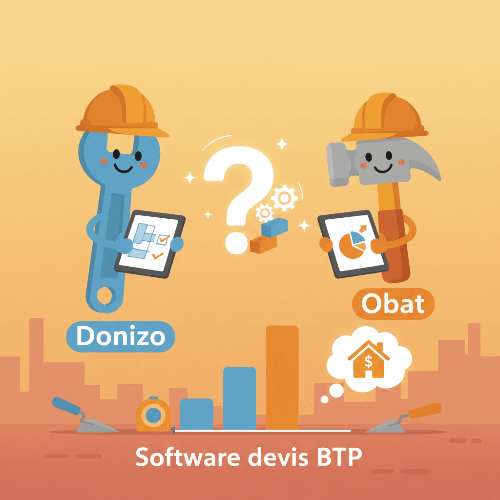 Donizo vs Obat : quel logiciel de devis choisir pour un artisan BTP ?