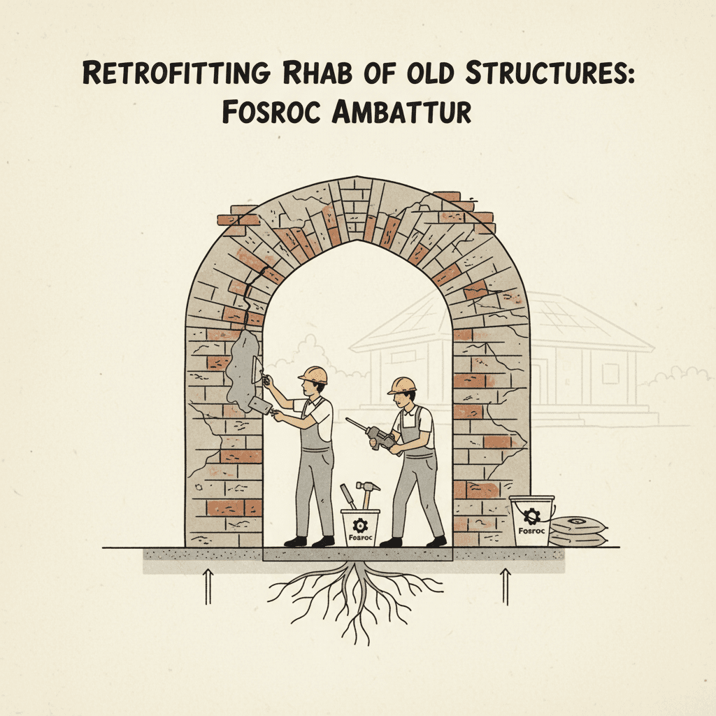 Retrofitting Rehab of Old Structures: Fosroc Ambattur