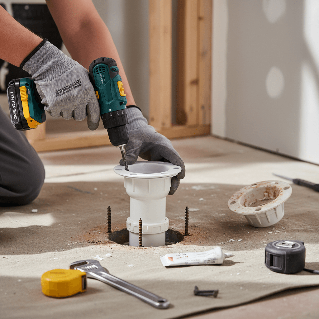 Remplacement dune bride de WC énovation : Guide Chantier
