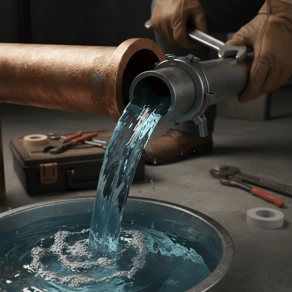 Reducing Thick Pipe Outlet to Control Water Flow