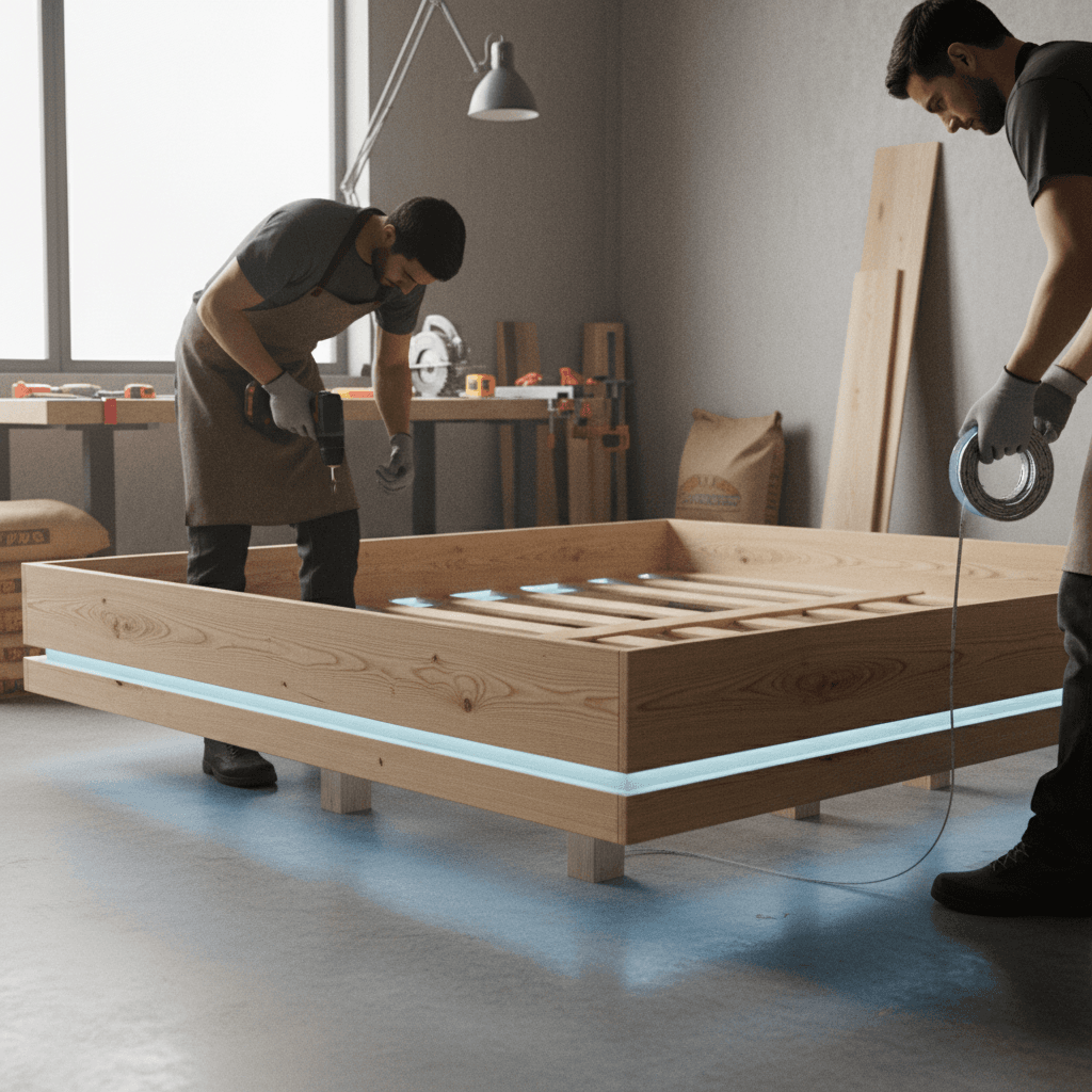 Construction d’un lit flottant avec des LED: Guide Pro