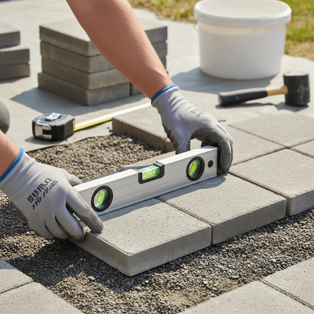 Technique de pose de dalle sur terrasse: pas à pas