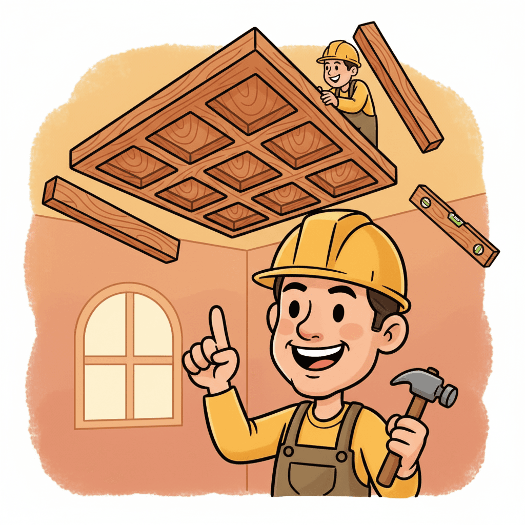 Création d’un plafond à caisson: Guide chantier
