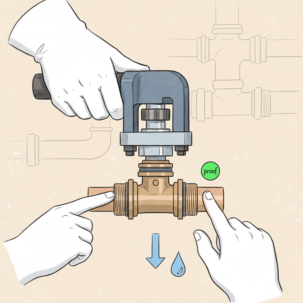 New Method for Installing Valves: Press-and-Proof Guide
