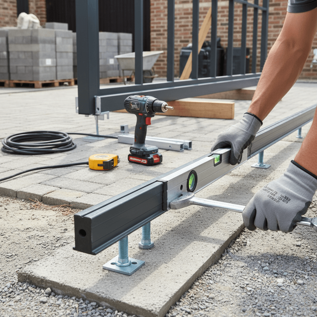 Pose d;un portail coulissant: Guide chantier complet