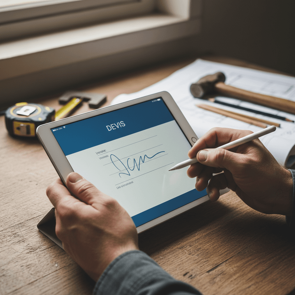 Signature électronique de devis pour artisans : guide pratique et outils gratuits