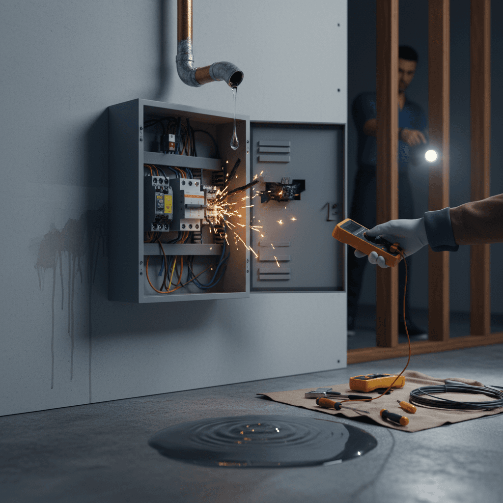 A Small Water Leak: Serious Electrical Failure