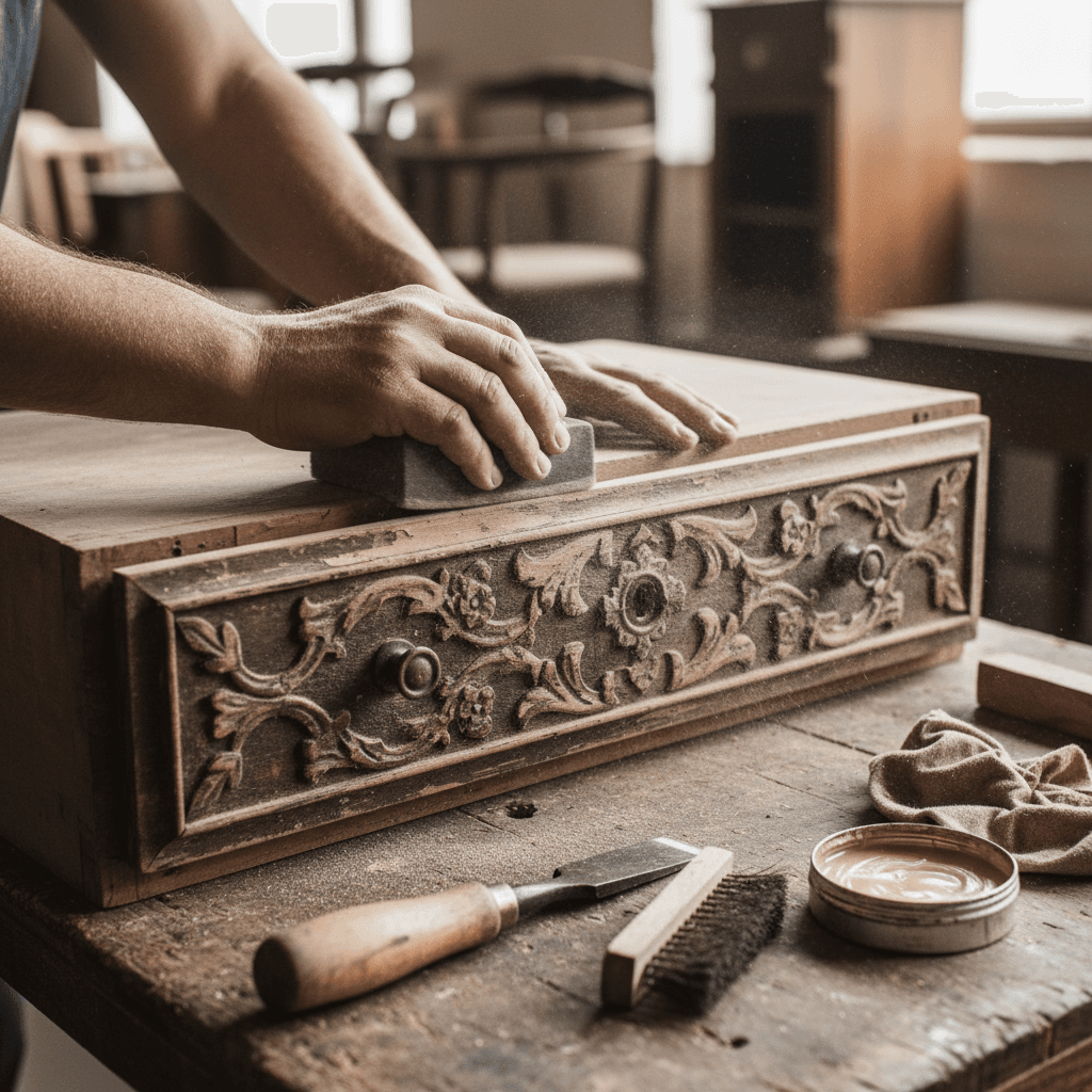 Rénovation d;un meuble de brocante : Guide terrain