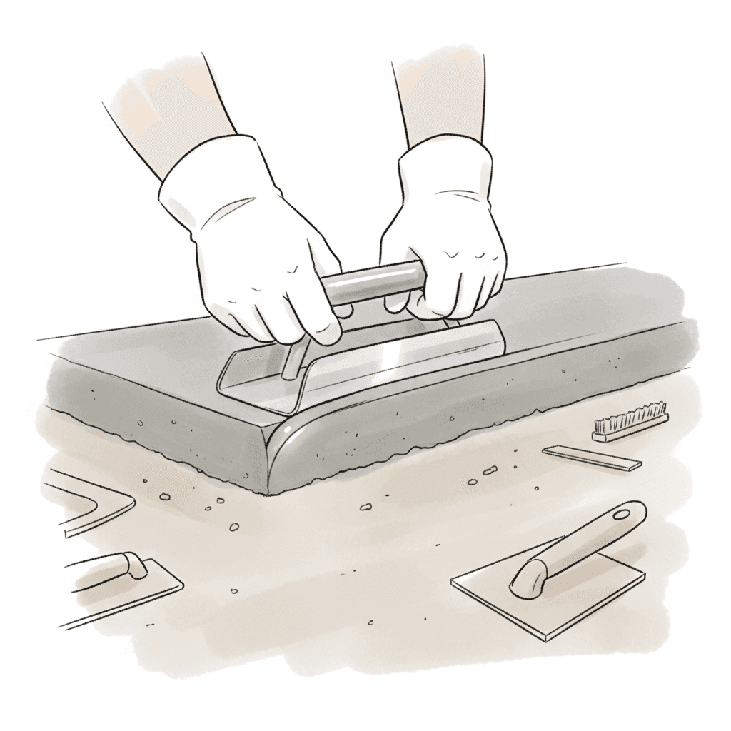 Smooth Concrete Edge Finishing: Clean Curve Pro Technique