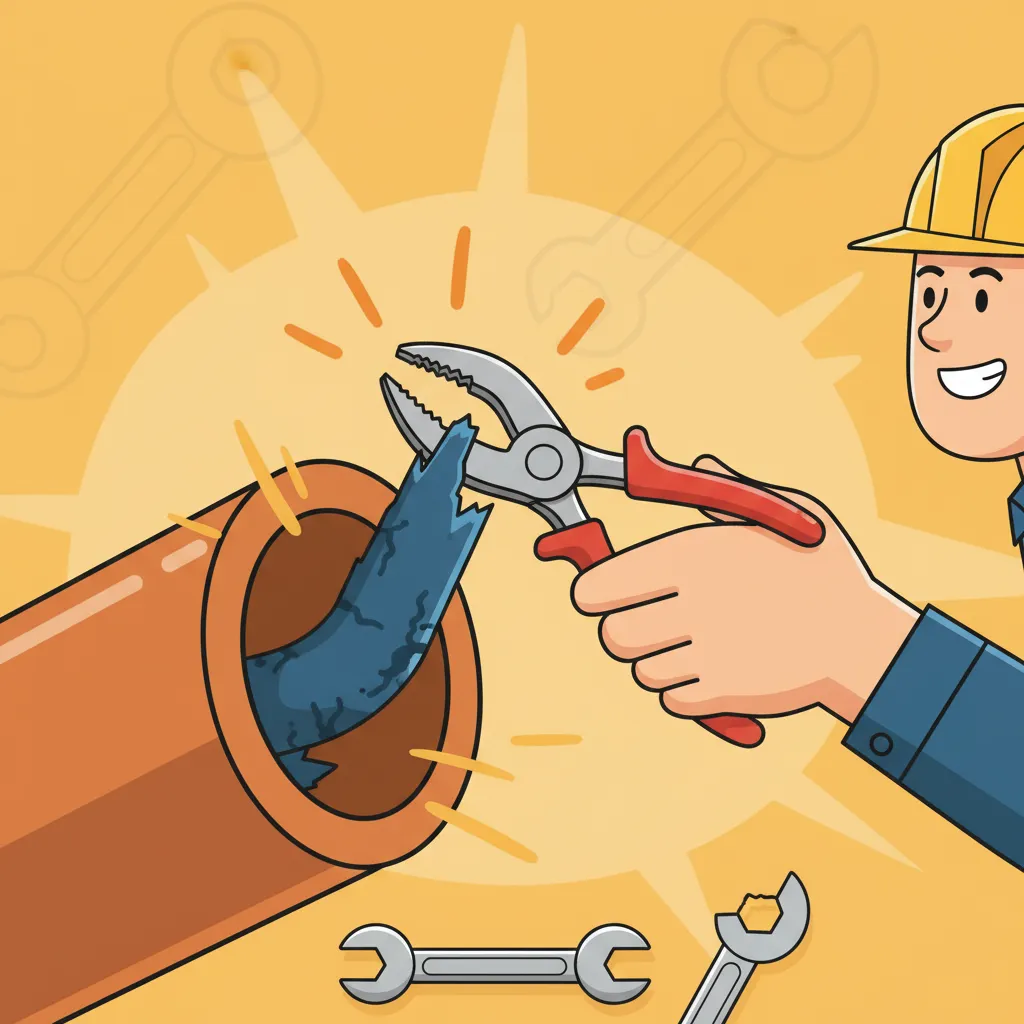 Plumber’s Trick: Remove a Broken Piece in Pipe